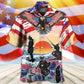 Samurai Eagle US Flag Independence Day - Hawaiian Shirt - Reefox