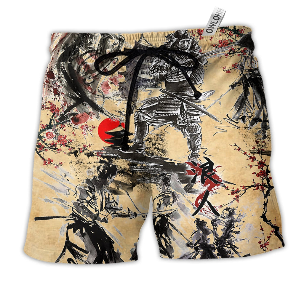 Beach Short / Adults / S Samurai The Way Of The Samurai Is Found In Death - Beach Short Reefox - Owls Matrix LTD