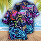 Saxophone Love Neon - Hawaiian Shirt - Reefox