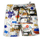 Beach Short / Adults / S Sewing Fills My Days Floral - Beach Short Reefox - Owls Matrix LTD