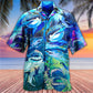 Shark Be A Shark Blue Ocean - Hawaiian Shirt - Reefox