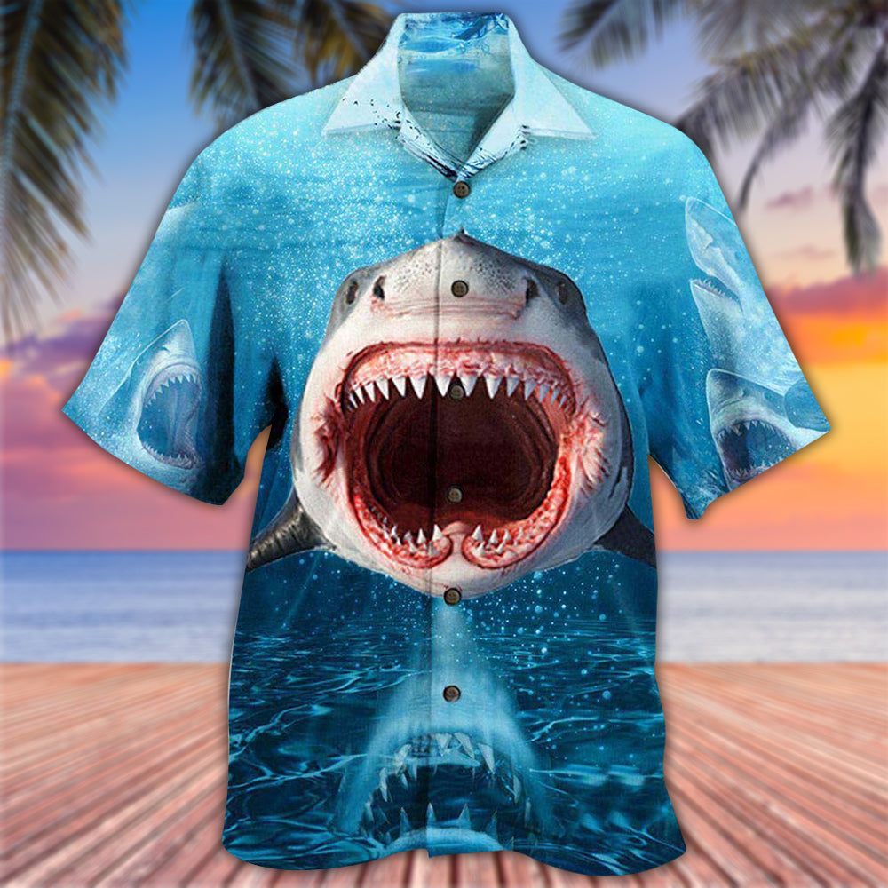 Shark Show Your Teeth - Hawaiian Shirt - Reefox
