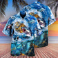 Shark Treasure Blue Ocean - Hawaiian Shirt - Reefox