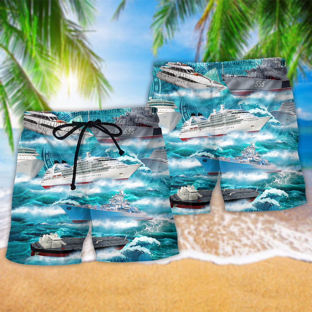 Ship Over Sea Style - Beach Short Reefox - Owls Matrix LTD