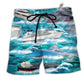 Beach Short / Adults / S Ship Over Sea Style - Beach Short Reefox - Owls Matrix LTD