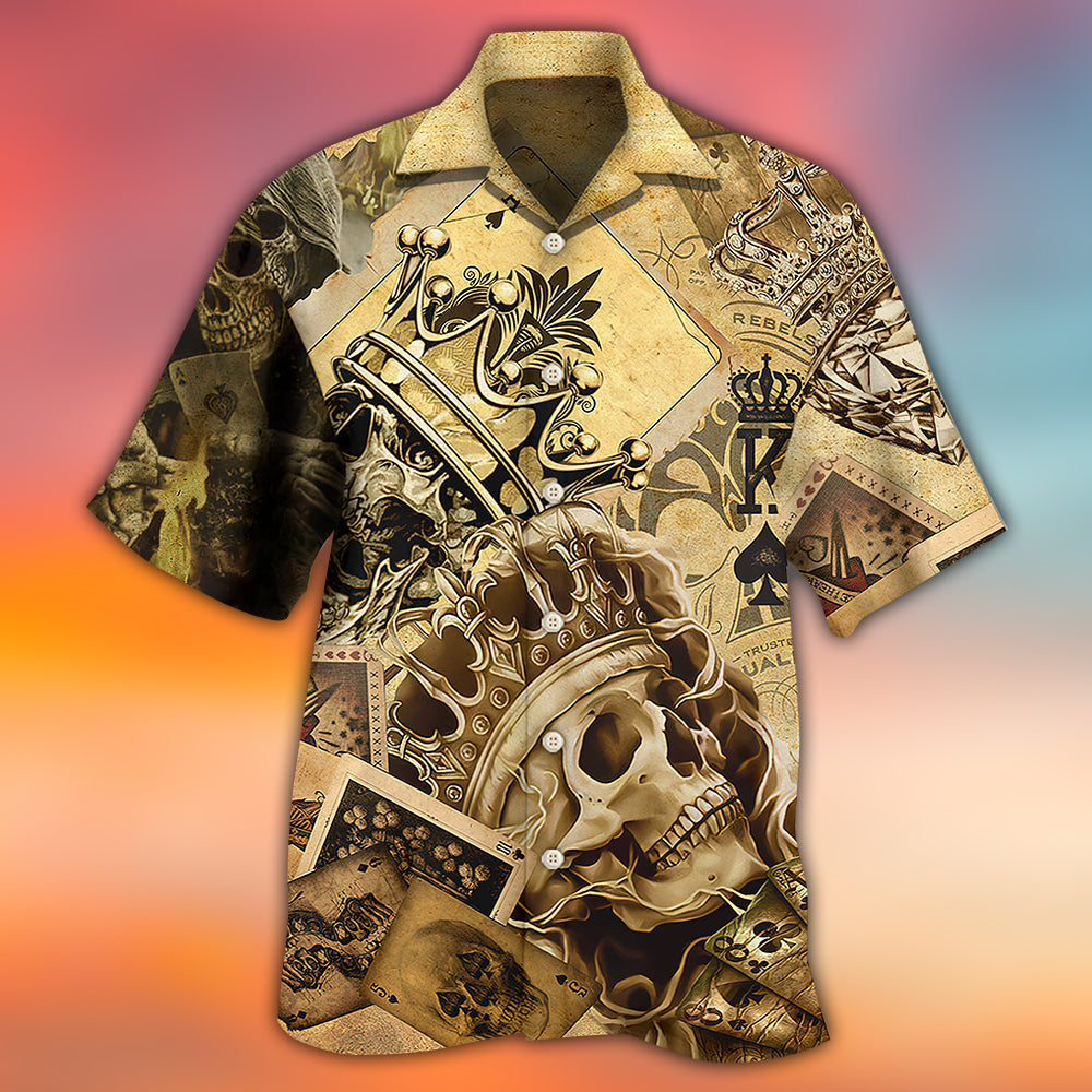 Skull Amazing Ace Gambling - Hawaiian Shirt - Reefox