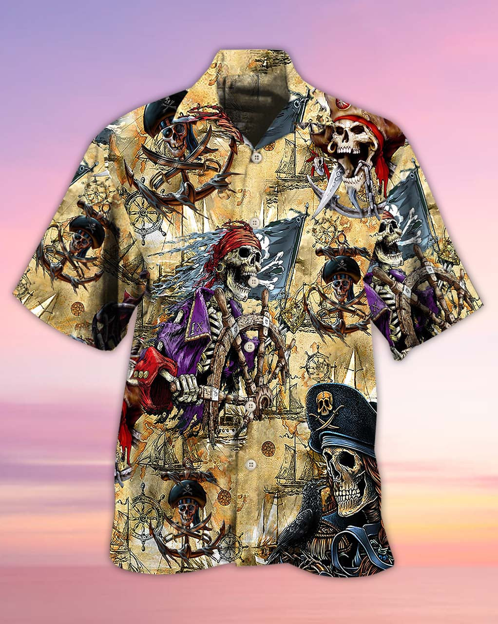 Skull Pirate Amazing Cool - Hawaiian Shirt - Reefox