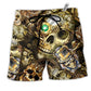 Beach Short / Adults / S Skull Amazing Steampunk Vintage - Beach Short Reefox - Owls Matrix LTD