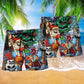 Skull And Christmas Scary - Beach Short Reefox - Owls Matrix LTD