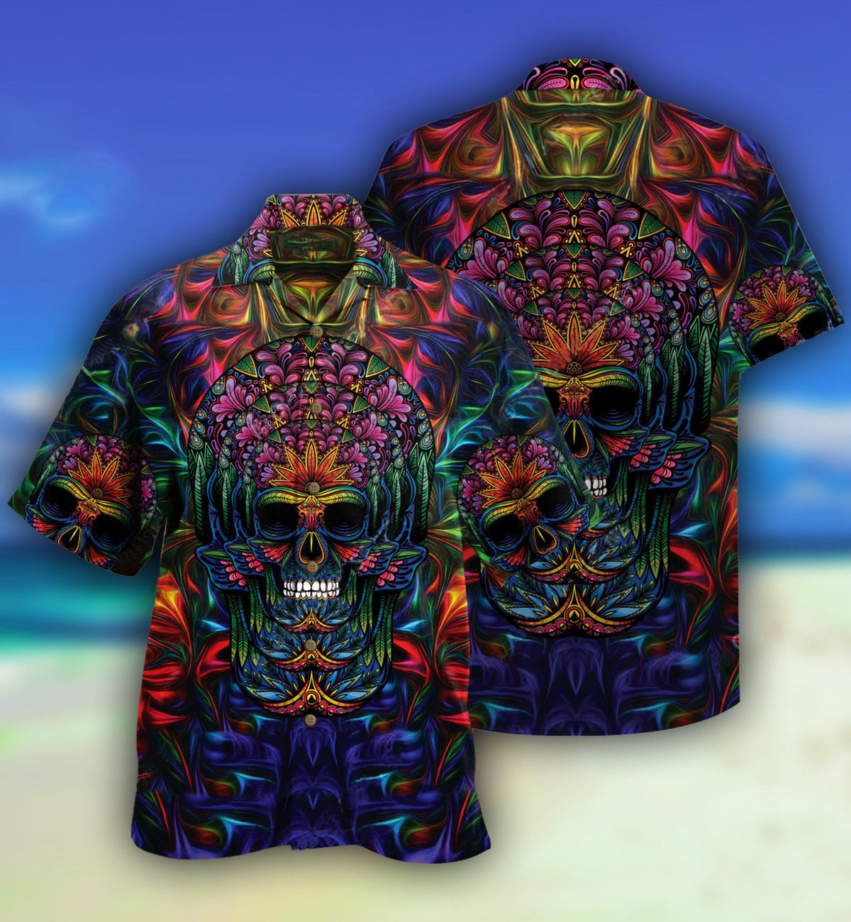 Skull Awesome Amazing - Hawaiian Shirt - Reefox