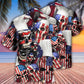 Skull Chef America Independence Day - Hawaiian Shirt - Reefox
