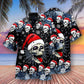 Skull Christmas On The Naughty Listand I Regret Nothing - Hawaiian Shirt - Reefox