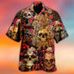 Skull Day Of The Dead Floral - Hawaiian Shirt - Reefox