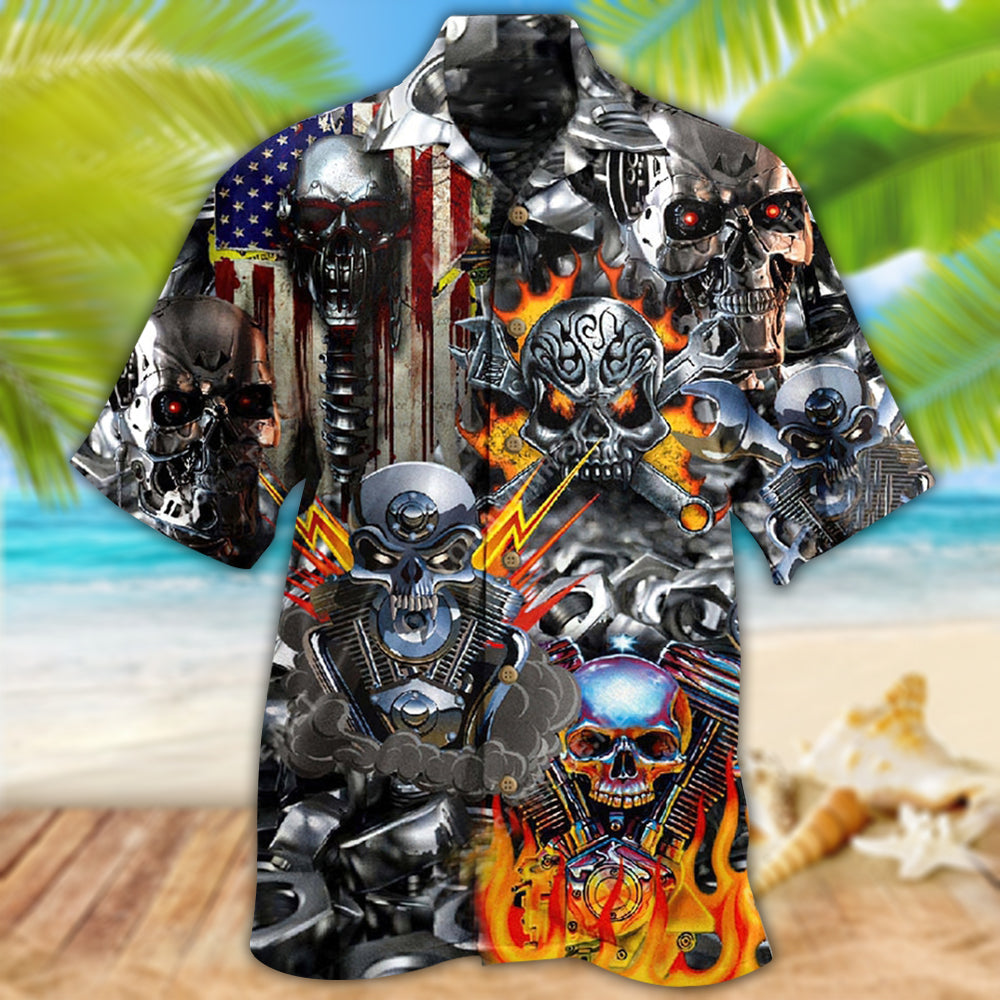 Skull Don't Fix Me Skull - Hawaiian Shirt - Reefox