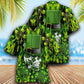 Irish Skull Enjoys Saint Patricks Day - Hawaiian Shirt - Reefox
