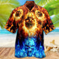 Skull Fire Burning Forever Fire And Water - Hawaiian Shirt - Reefox
