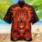 Skull Fire Love Red Smile - Hawaiian Shirt - Reefox