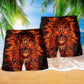 Skull Fire Love Red Smile Fire - Beach Short Reefox - Owls Matrix LTD