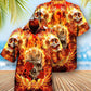 Skull Flaming Rose - Hawaiian Shirt - Reefox