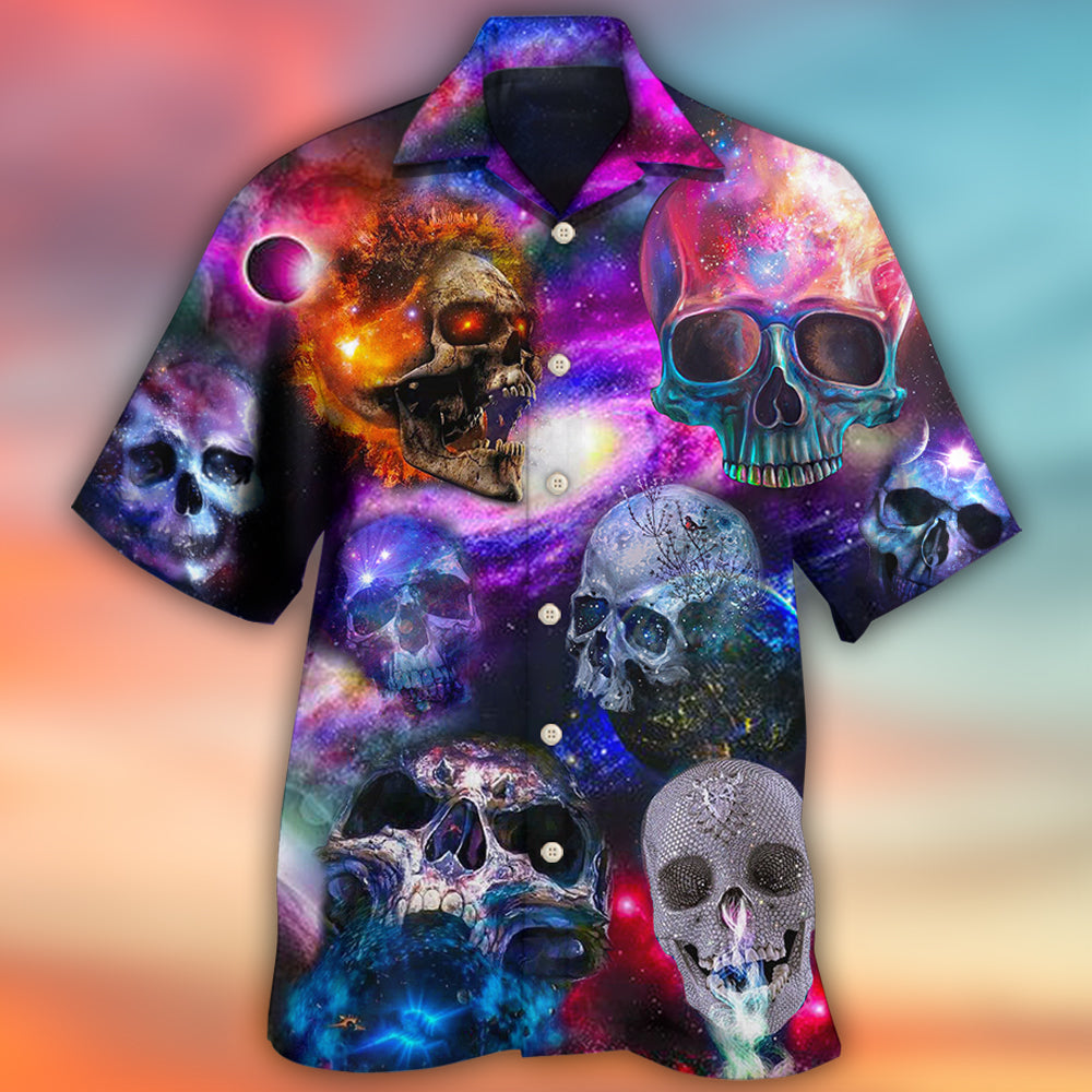 Skull So Amazing Galaxy Style - Hawaiian Shirt - Reefox