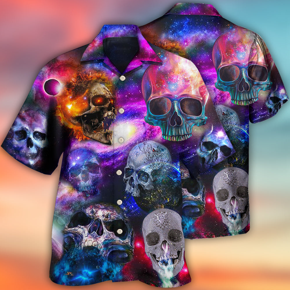 Skull So Amazing Galaxy Style - Hawaiian Shirt - Reefox