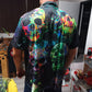 Skull Green Color Splash - Hawaiian Shirt - Reefox