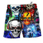 Beach Short / Adults / S Skull Guitar Let's Get High Music - Beach Short Reefox - Owls Matrix LTD