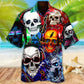 Skull Guitar Lets Get High - Hawaiian Shirt - Reefox