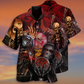 Skull Hello Darkness - Hawaiian Shirt - Reefox