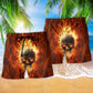 Skull Hot As Hell Psycho As Well - Beach Short Reefox - Owls Matrix LTD