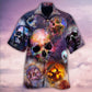 Skull Life Is Short Don't Turn Into Skull - Hawaiian Shirt - Reefox