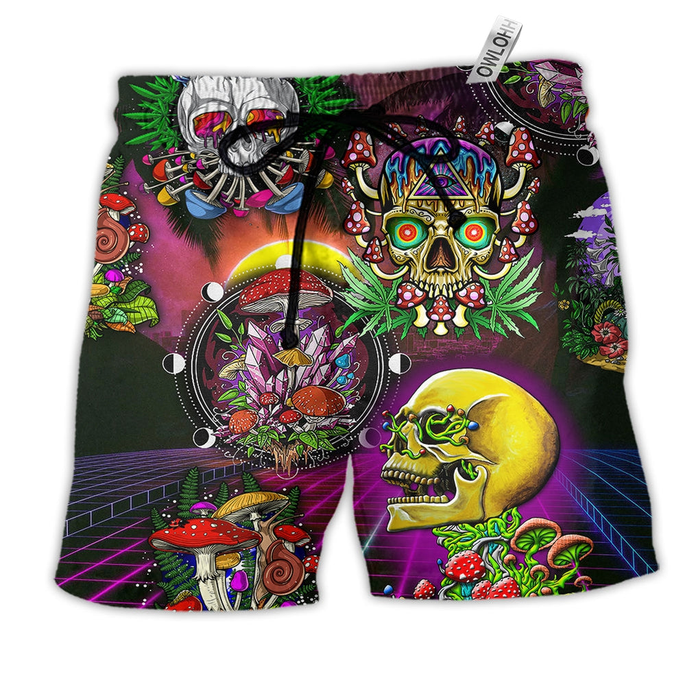 Beach Short / Adults / S Skull Life is A Game Skull - Beach Short Reefox - Owls Matrix LTD