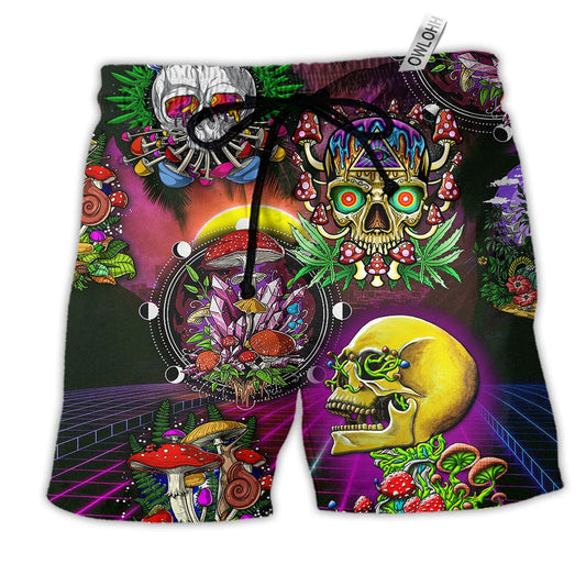 Beach Short / Adults / S Skull Life is A Game Skull - Beach Short Reefox - Owls Matrix LTD