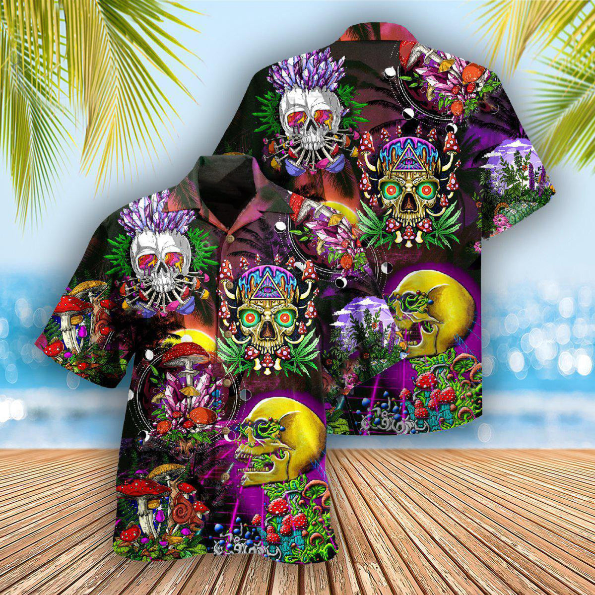 Skull Life is A Game Skull - Hawaiian Shirt - Reefox