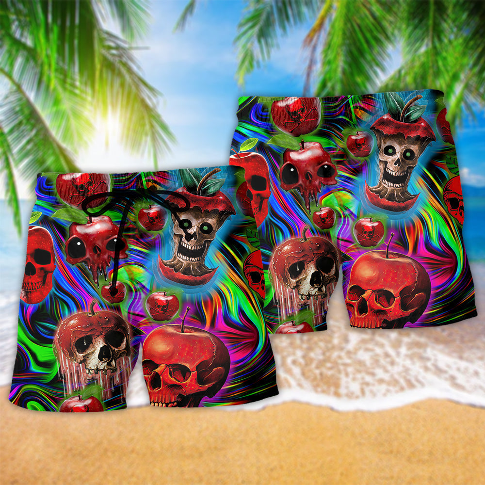 Skull Love Apple Neon - Beach Short Reefox - Owls Matrix LTD