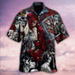 Skull Love Is Life - Hawaiian Shirt - Reefox