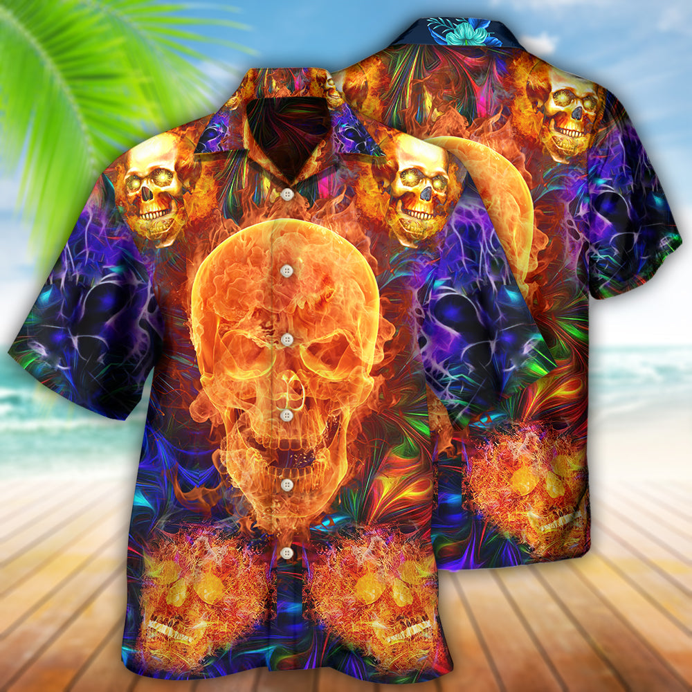Skull Love Life We Love - Hawaiian Shirt - Reefox