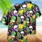 Skull Love Life Happy - Hawaiian Shirt - Reefox
