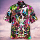 Skull Love Life Cool Floral - Hawaiian Shirt - Reefox
