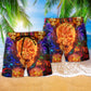 Skull Love Life Fire - Beach Short Reefox - Owls Matrix LTD