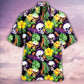 Skull Love Life Happy - Hawaiian Shirt - Reefox