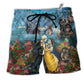 Beach Short / Adults / S Skull Love Life Romatic - Beach Short Reefox - Owls Matrix LTD