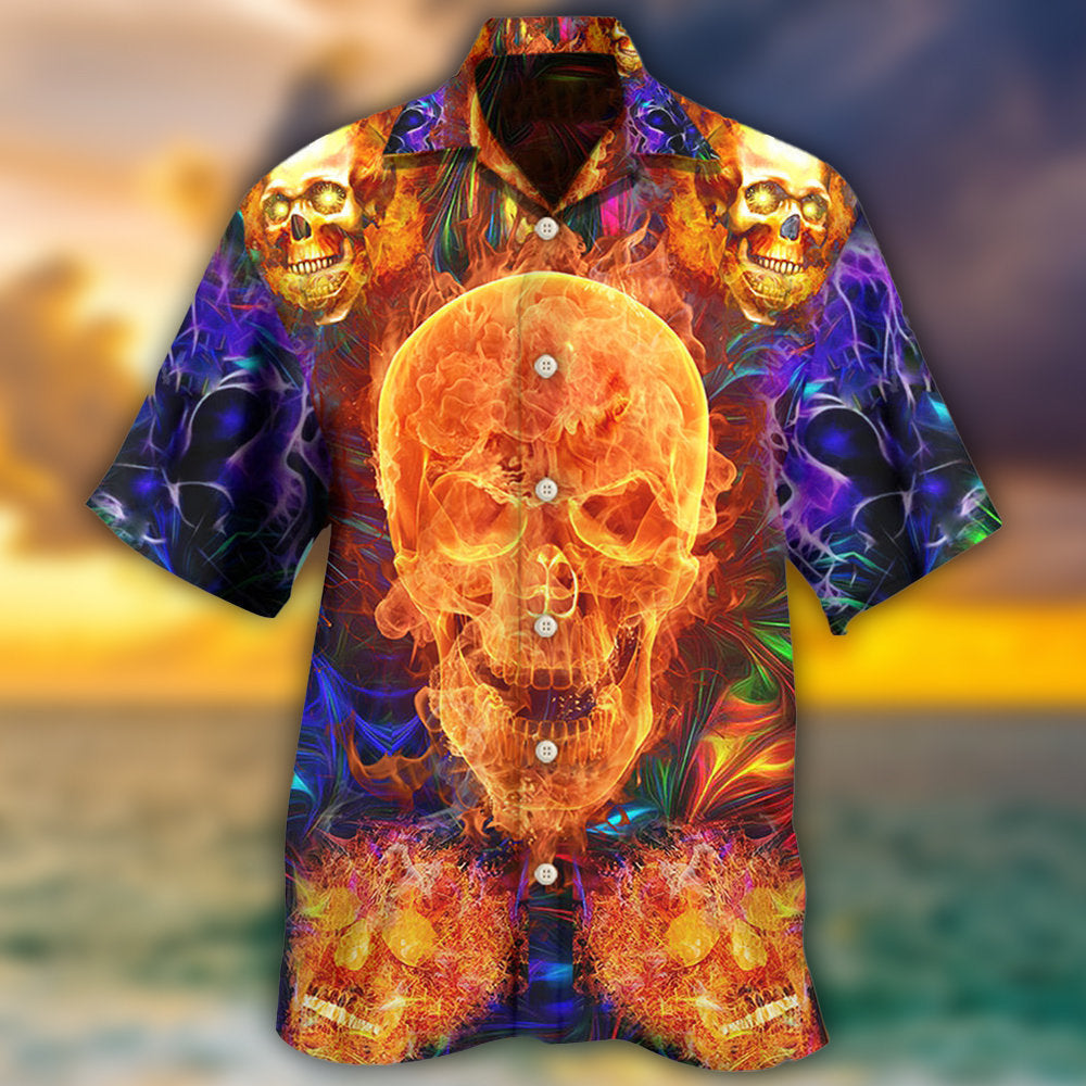 Skull Love Life We Love - Hawaiian Shirt - Reefox