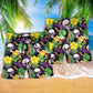 Skull Love Life Yellow Flower - Beach Short Reefox - Owls Matrix LTD