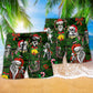 Skull Merry Xmas Happy - Beach Short Reefox - Owls Matrix LTD