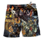 Beach Short / Adults / S Skull No Guts No Glory Cool - Beach Short Reefox - Owls Matrix LTD