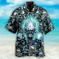 Skull Screaming Blue Style - Hawaiian Shirt - Reefox