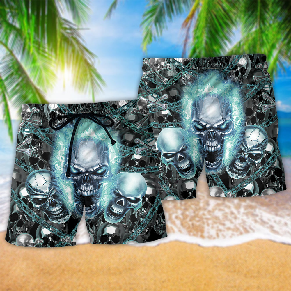 Skull Screaming So Cool - Beach Short Reefox - Owls Matrix LTD