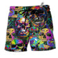 Beach Short / Adults / S Skull Smiley So High - Beach Short Reefox - Owls Matrix LTD