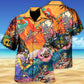 Skull Style On The Colorful Wave - Hawaiian Shirt - Reefox